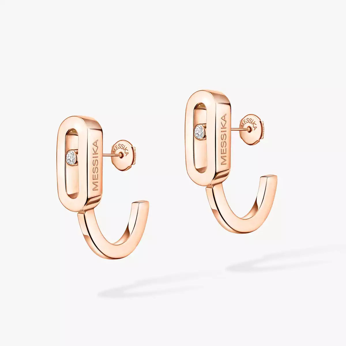 [LUXORA]Diamond Mini Hoop Earrings Move Classique
