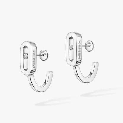 [LUXORA]Diamond Mini Hoop Earrings Move Classique