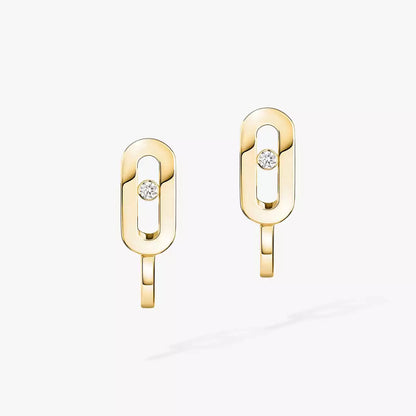 [LUXORA]Diamond Mini Hoop Earrings Move Classique