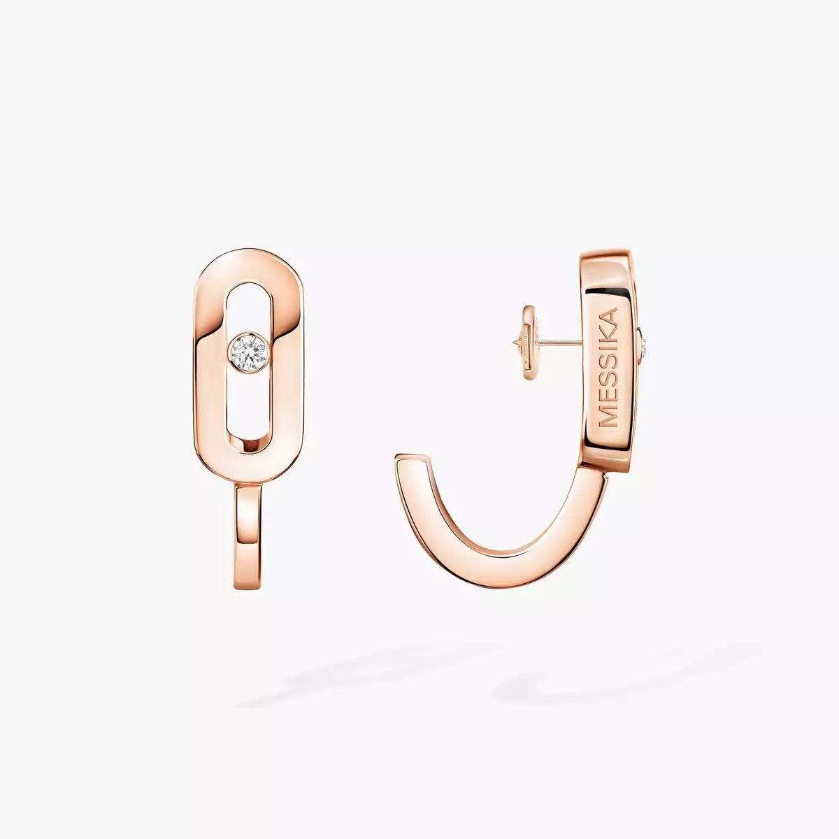 [LUXORA]Diamond Mini Hoop Earrings Move Classique