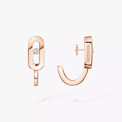 [LUXORA]Diamond Mini Hoop Earrings Move Classique