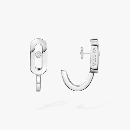 [LUXORA]Diamond Mini Hoop Earrings Move Classique