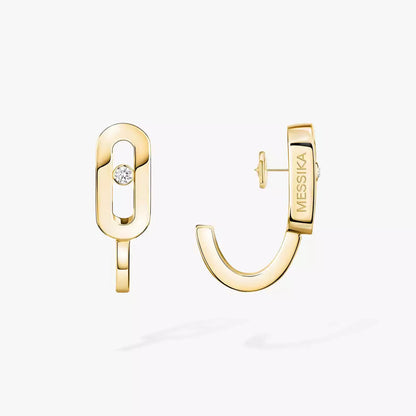 [LUXORA]Diamond Mini Hoop Earrings Move Classique