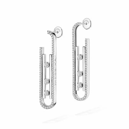 [LUXORA]Diamond Pendant Earrings Move 10Th