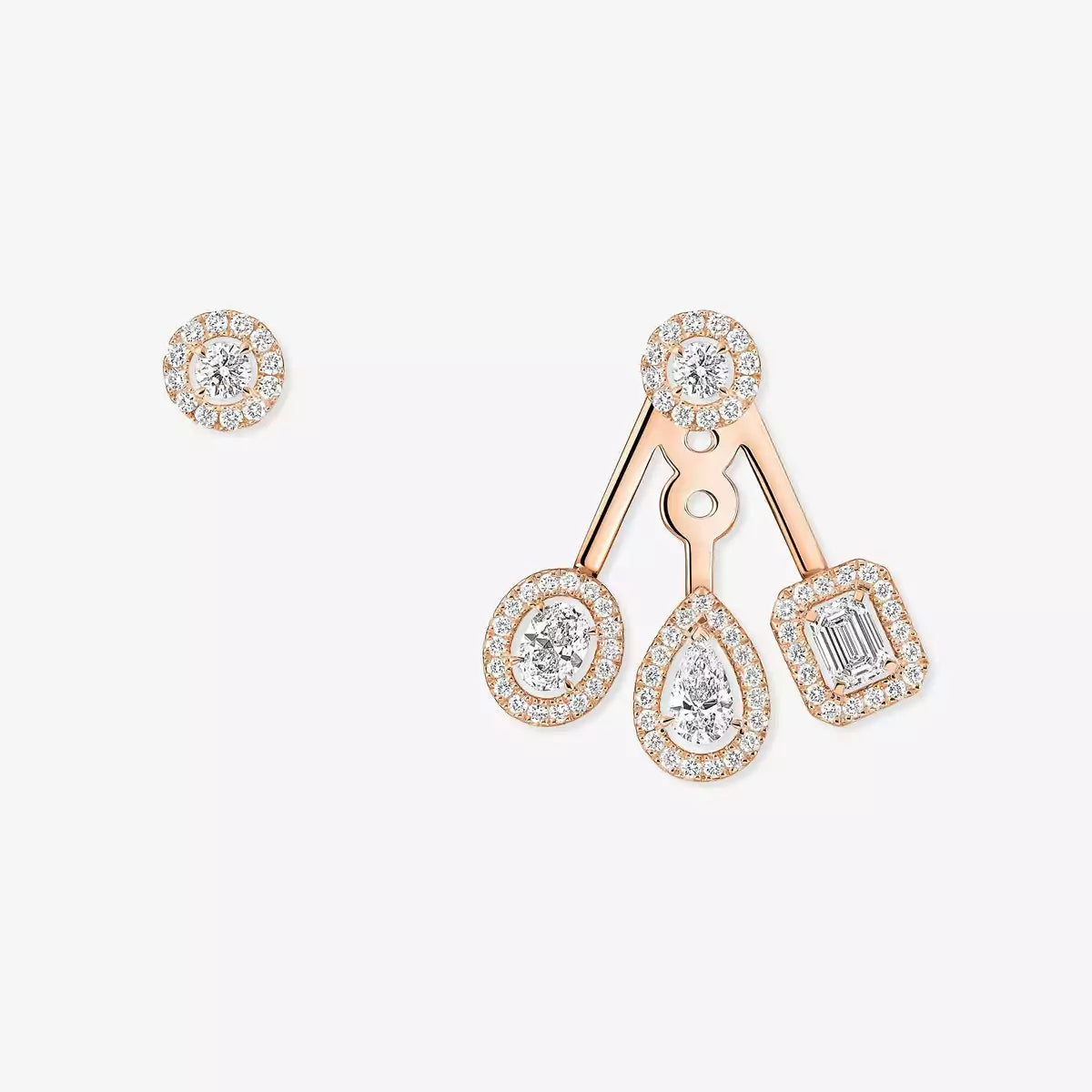 [LUXORA] My Twin Trio  Diamond Earrings