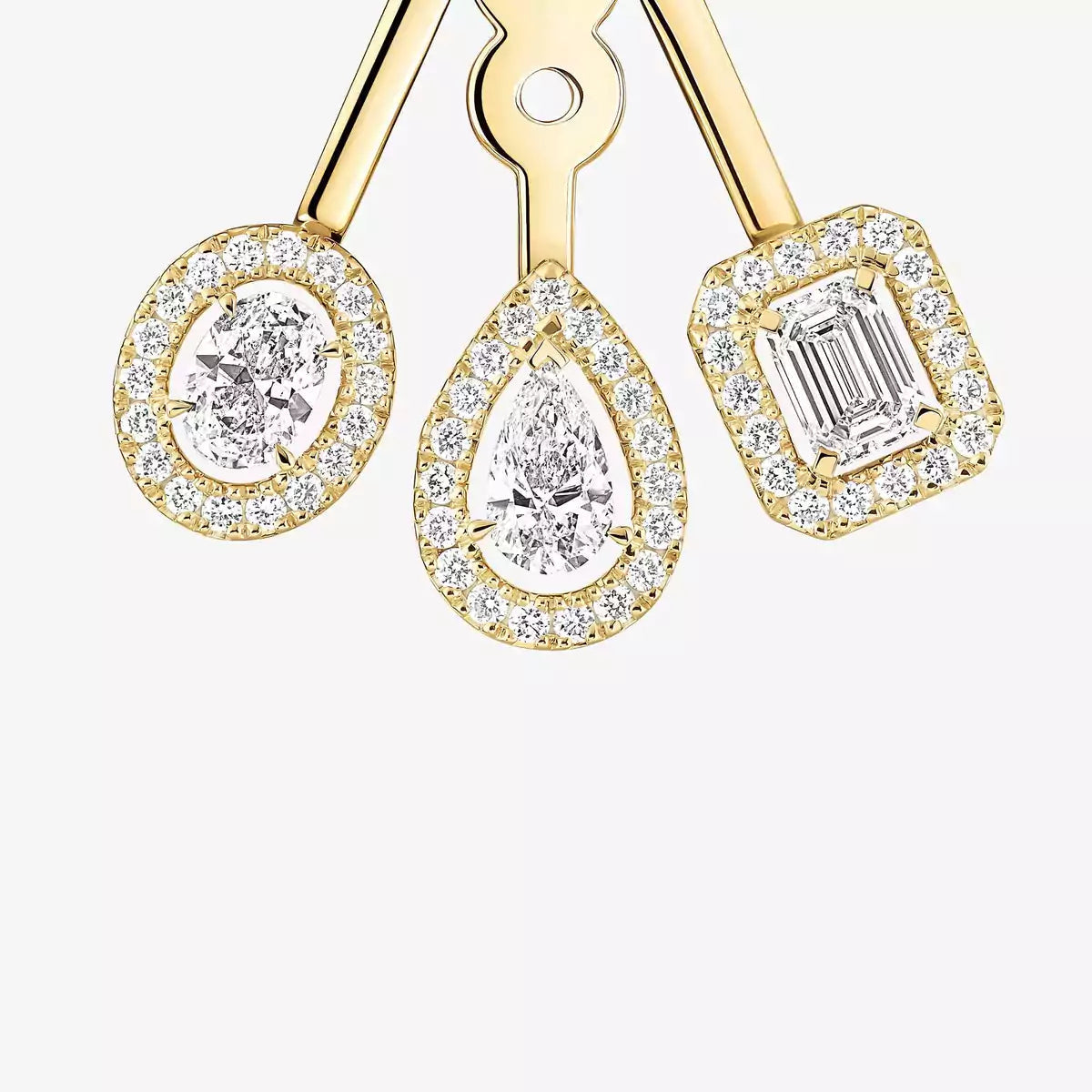 [LUXORA] My Twin Trio  Diamond Earrings