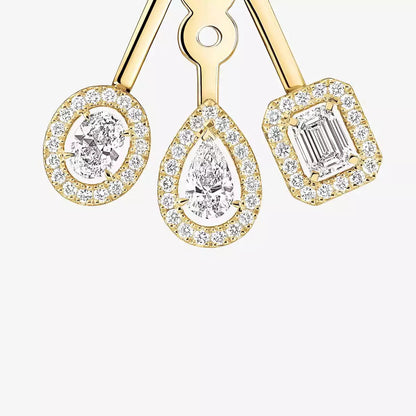 [LUXORA] My Twin Trio  Diamond Earrings