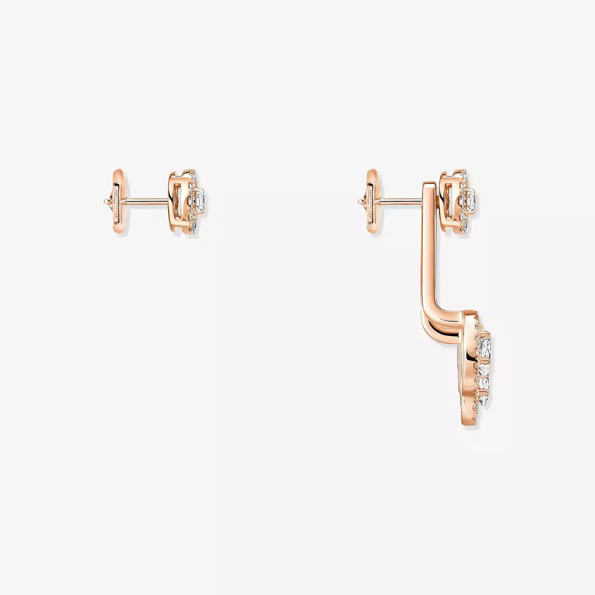 [LUXORA] My Twin Trio  Diamond Earrings