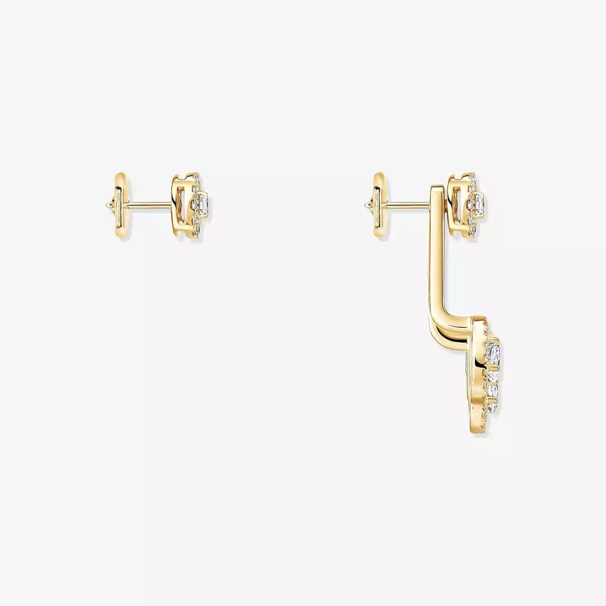 [LUXORA] My Twin Trio  Diamond Earrings