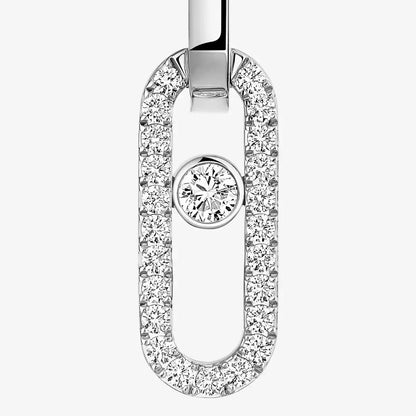 [LUXORA]Move Link Diamond Earrings