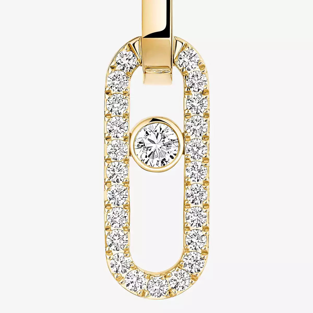 [LUXORA]Move Link Diamond Earrings