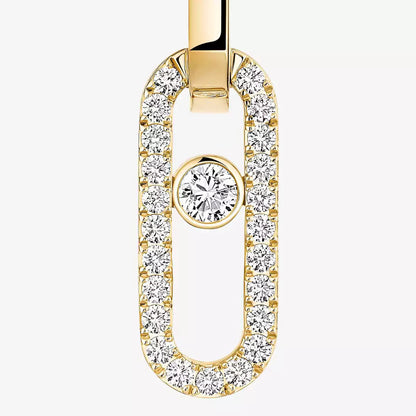 [LUXORA]Move Link Diamond Earrings