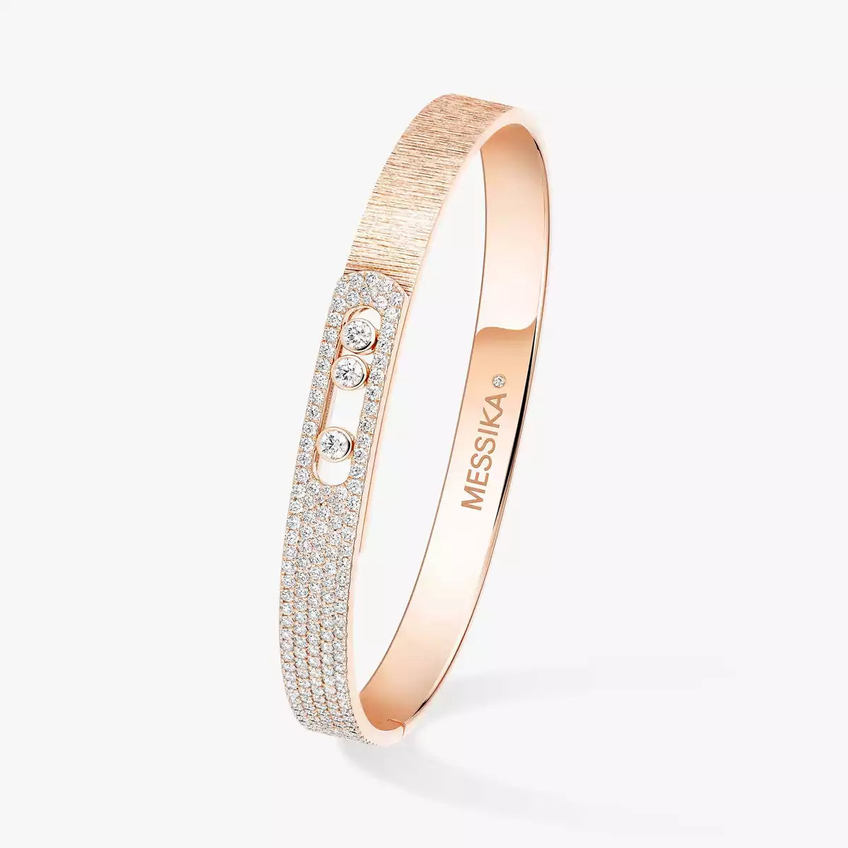 [LUXORA]Move Noa Ciselé half pavé bangle