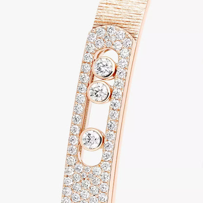 [LUXORA]Move Noa Ciselé half pavé bangle