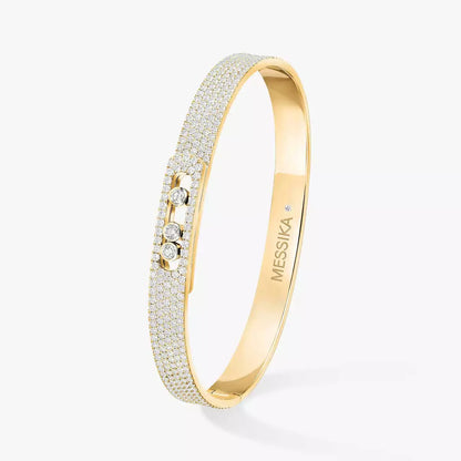 [LUXORA]Move Noa Full Pavé Diamond Bangle Bracelet