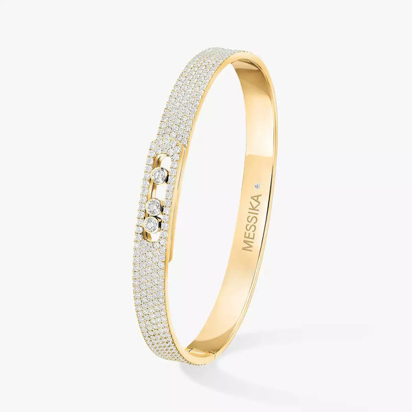 [LUXORA]Move Noa Full Pavé Diamond Bangle Bracelet