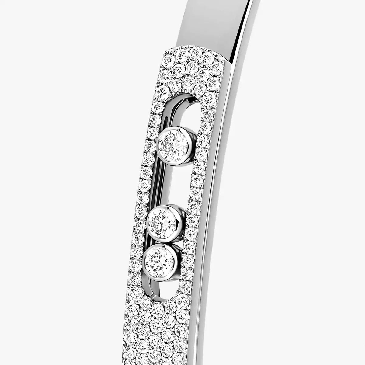 [LUXORA]Move Noa Rose Gold Pavé Diamond Bangle Bracelet