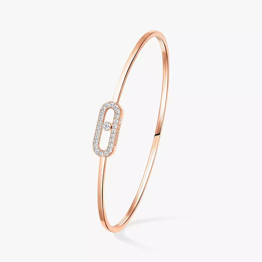 [LUXORA]Move Uno pavé flex bangle medium