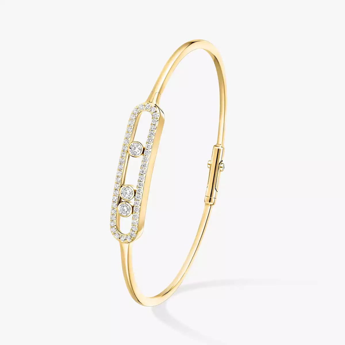 [LUXORA]Move Pavé Diamond Bangle Bracelet M