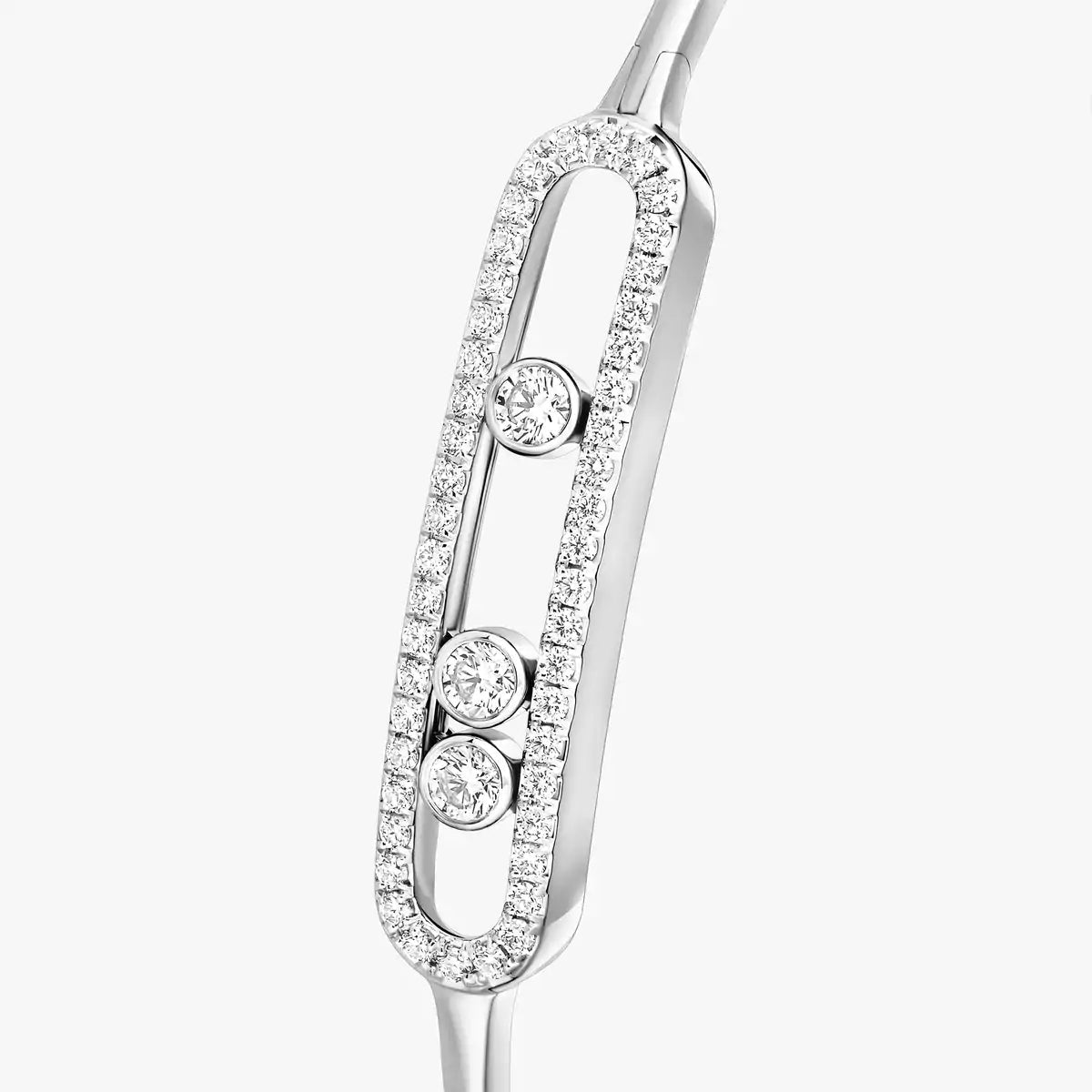 [LUXORA]Move Pavé Diamond Bangle Bracelet M