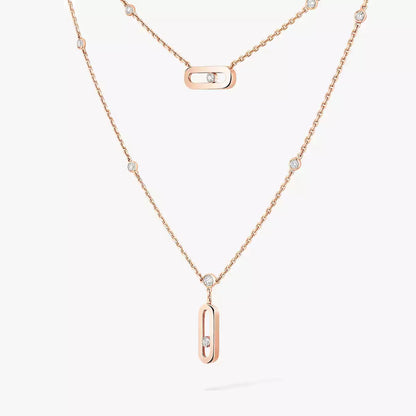 [LUXORA] Move Uno Diamond Necklace