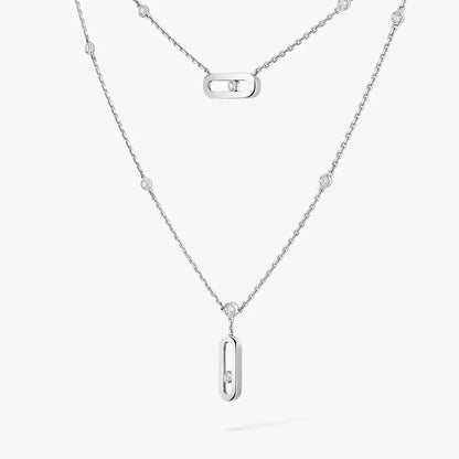 [LUXORA] Move Uno Diamond Necklace