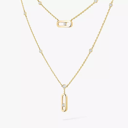 [LUXORA] Move Uno Diamond Necklace