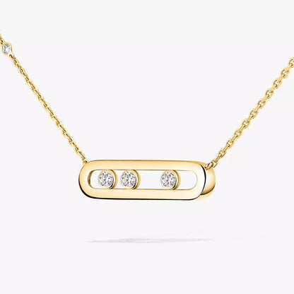 [LUXORA] Baby Move Gold Diamond Necklace