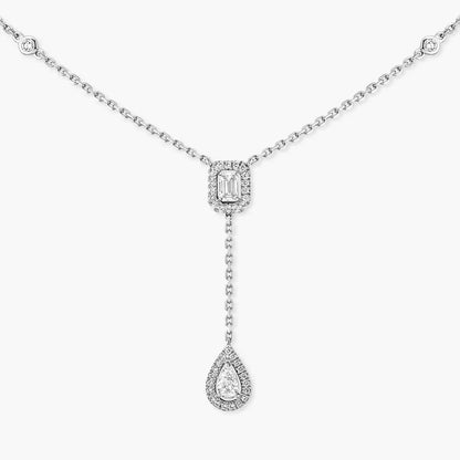 [LUXORA]Gold Diamond Tie Necklace