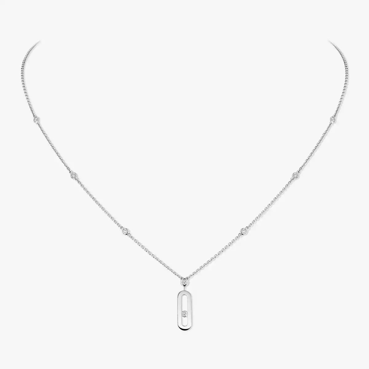 [LUXORA] Move Uno Gold Diamond Long Necklace