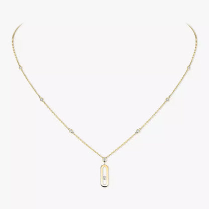[LUXORA] Move Uno Gold Diamond Long Necklace
