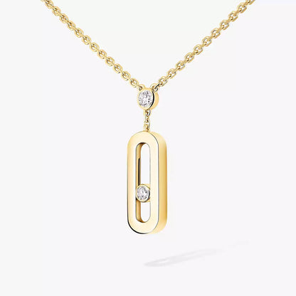 [LUXORA] Move Uno Gold Diamond Long Necklace