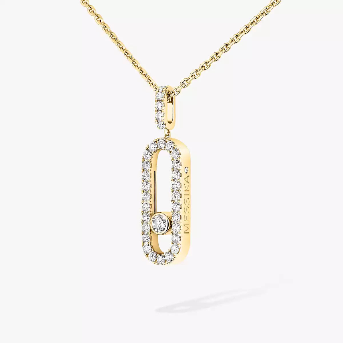 [LUXORA]Move Uno Diamond Necklace in Rose Gold