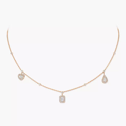 [LUXORA]My Twin Diamond Necklace in Silver
