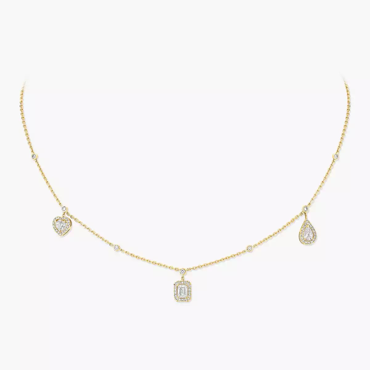 [LUXORA]My Twin Diamond Necklace in Silver