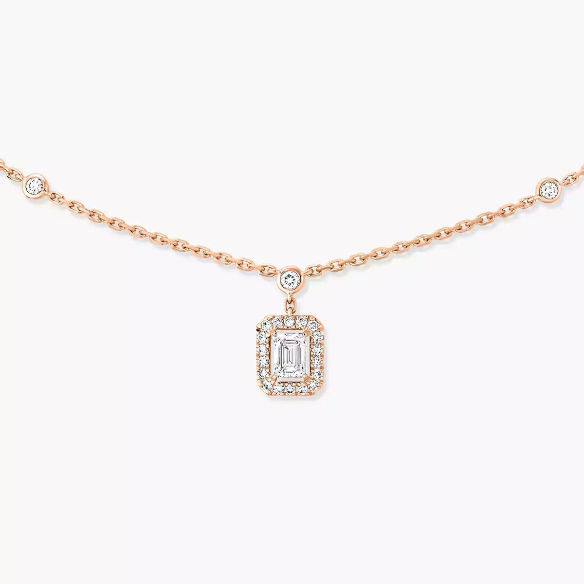 [LUXORA]My Twin Diamond Necklace in Silver