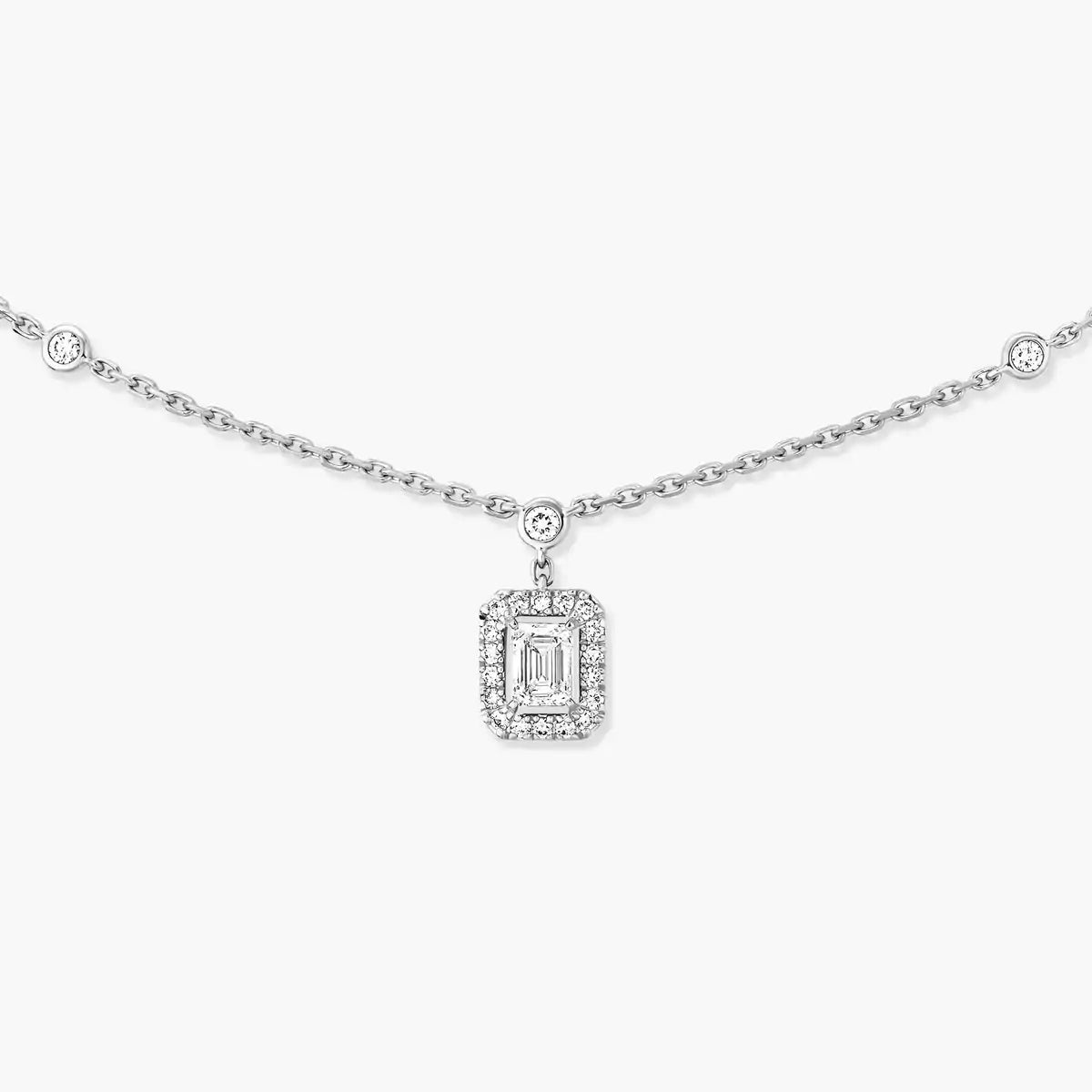 [LUXORA]My Twin Diamond Necklace in Silver