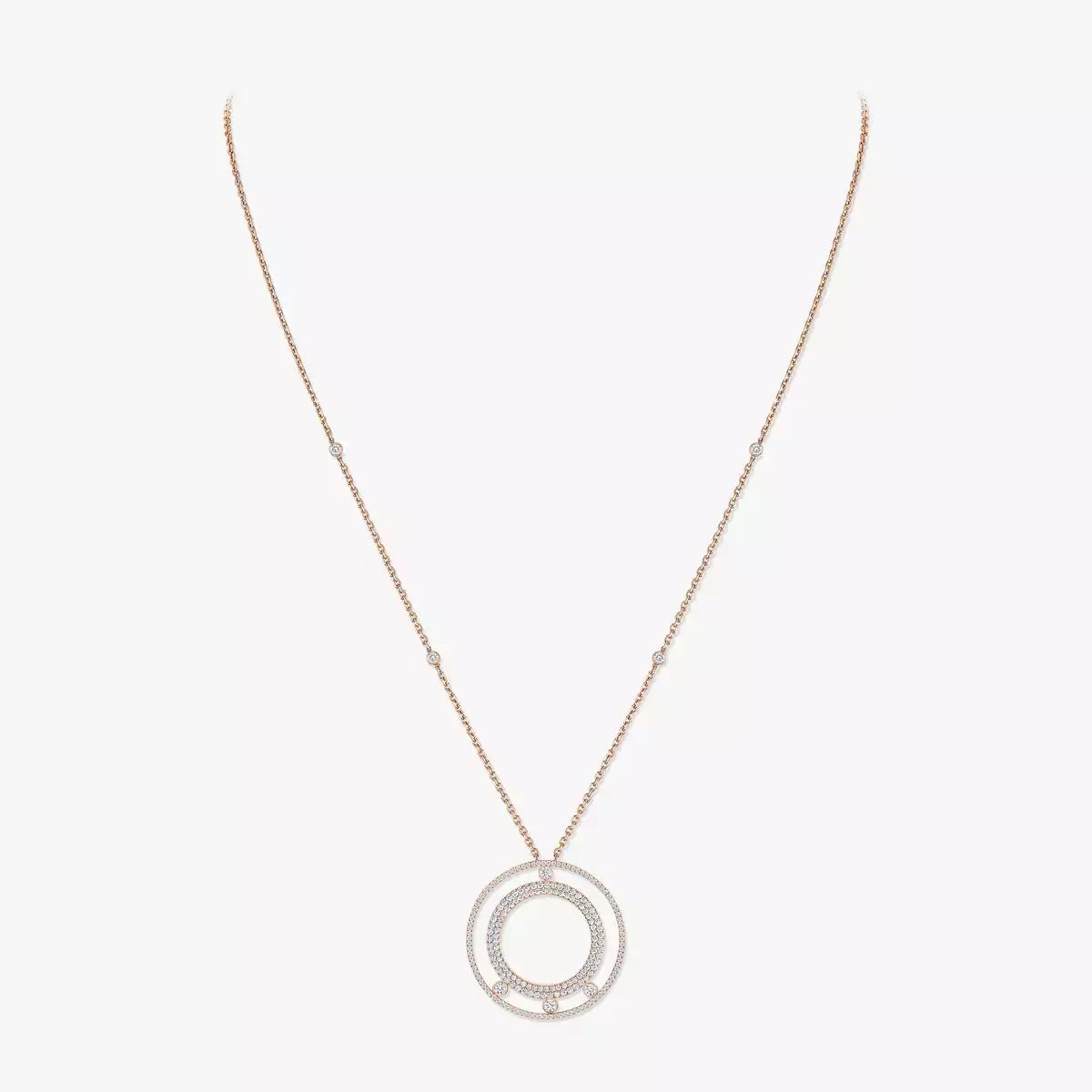 [LUXORA]Move Romane Long Pave_-Set Diamond Necklace