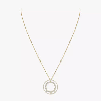 [LUXORA]Move Romane Long Pave_-Set Diamond Necklace