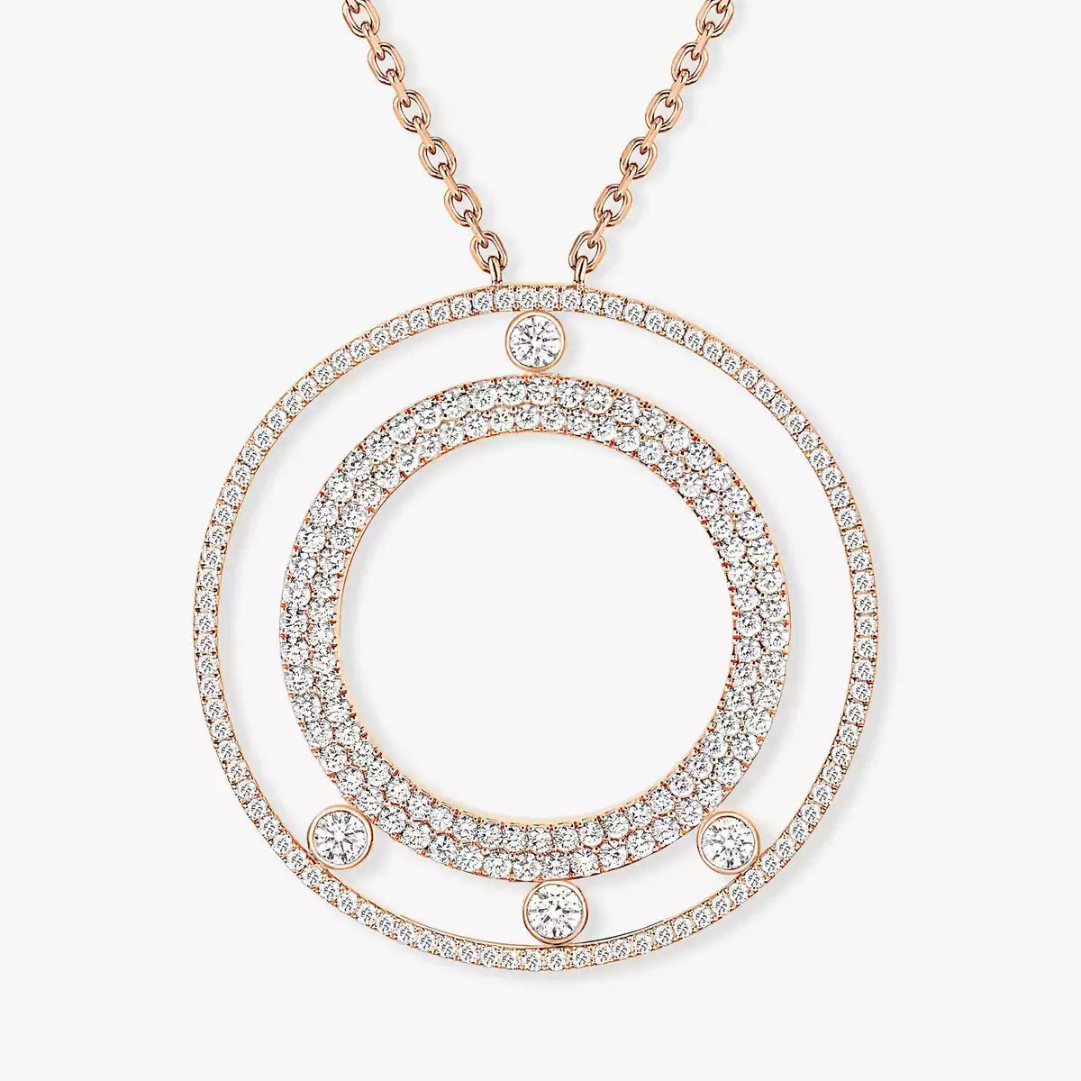 [LUXORA]Move Romane Long Pave_-Set Diamond Necklace