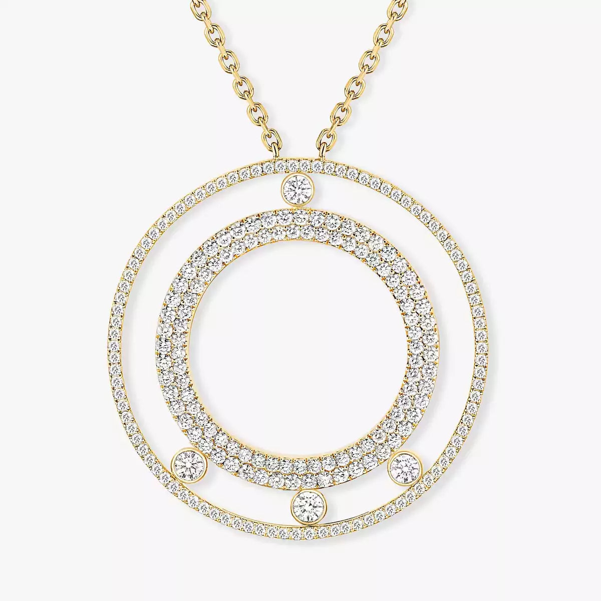 [LUXORA]Move Romane Long Pave_-Set Diamond Necklace