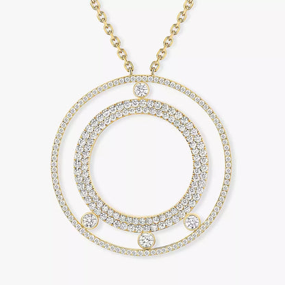 [LUXORA]Move Romane Long Pave_-Set Diamond Necklace