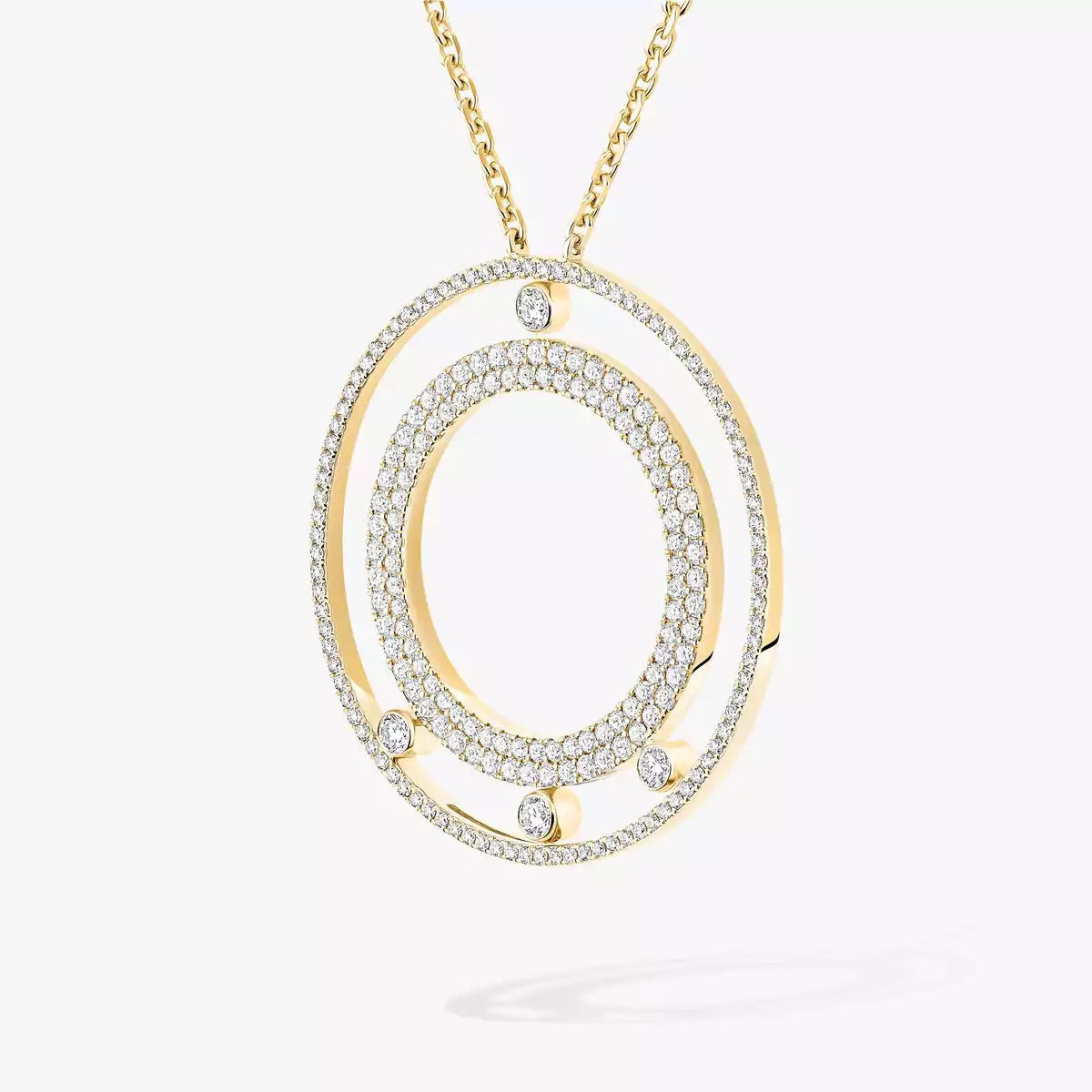 [LUXORA]Move Romane Long Pave_-Set Diamond Necklace