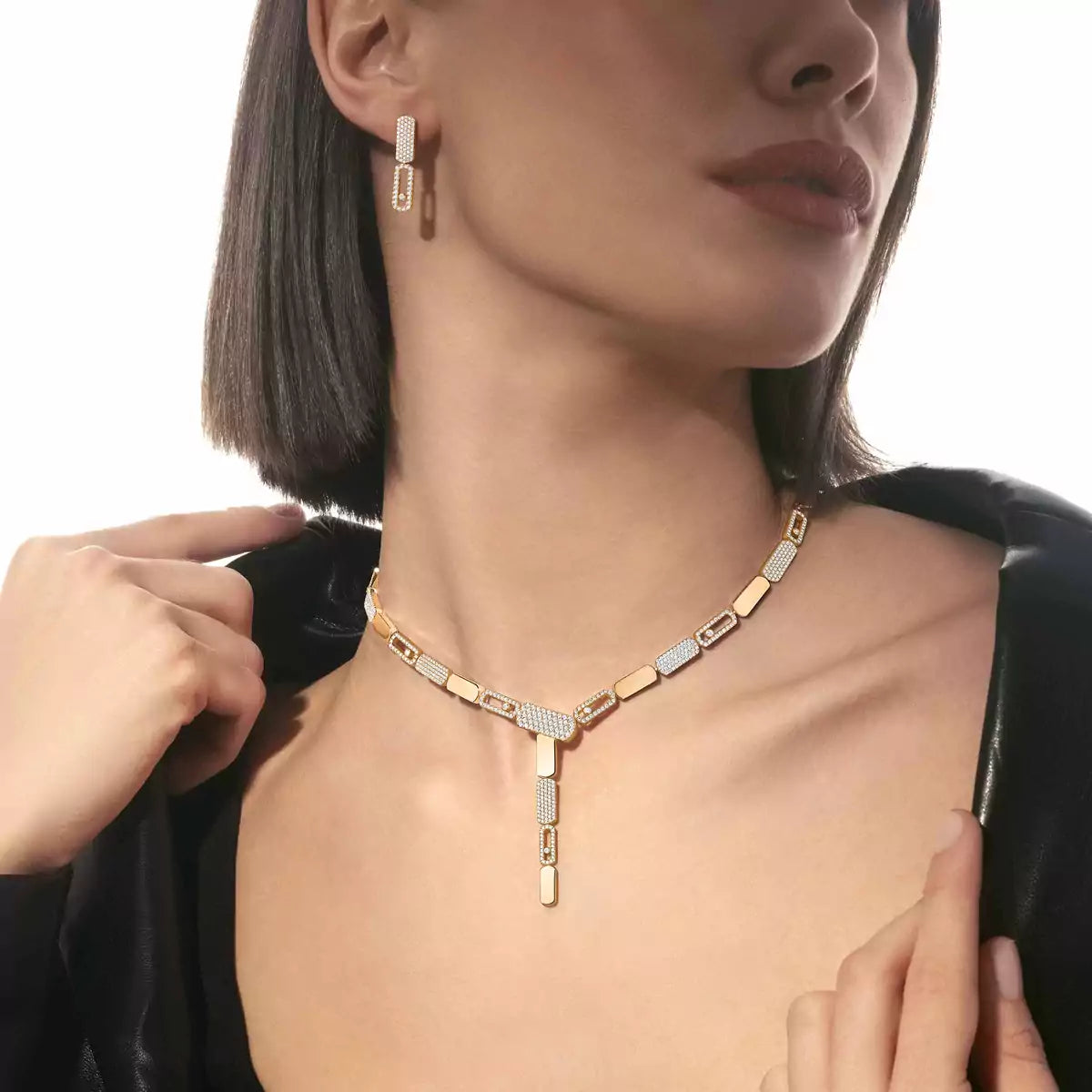 [LUXORA]Imperial Move SM Diamond Earrings