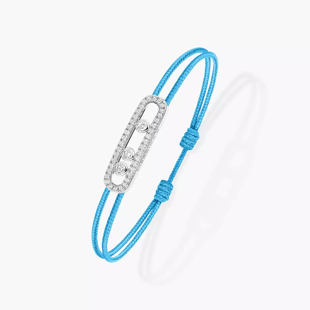 [LUXORA]Messika Care(s) pink cord pavé bracelet