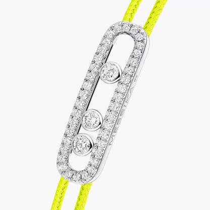 [LUXORA]Messika Care(s) pink cord pavé bracelet