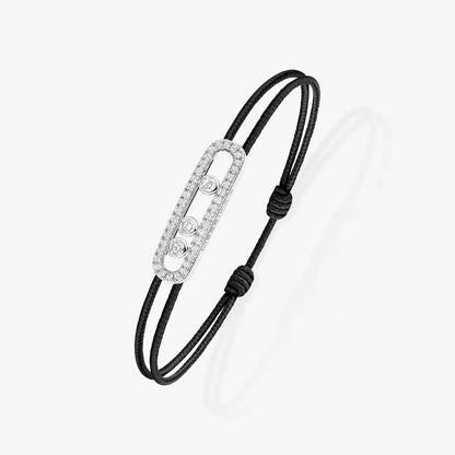 [LUXORA]Messika Care(s) pink cord pavé bracelet