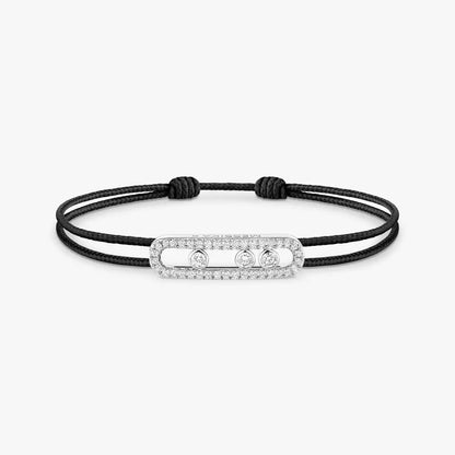 [LUXORA]Messika Care(s) pink cord pavé bracelet