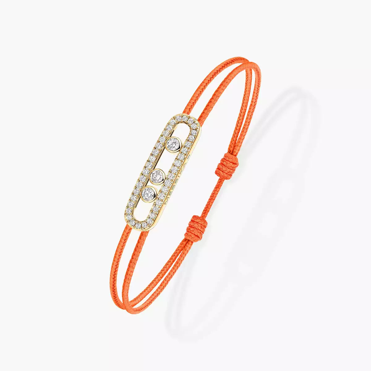 [LUXORA]Messika Care(s) pink cord pavé bracelet