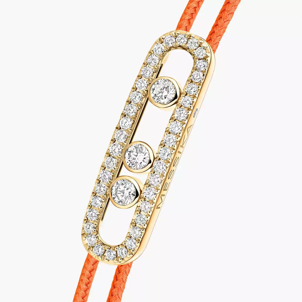 [LUXORA]Messika Care(s) pink cord pavé bracelet